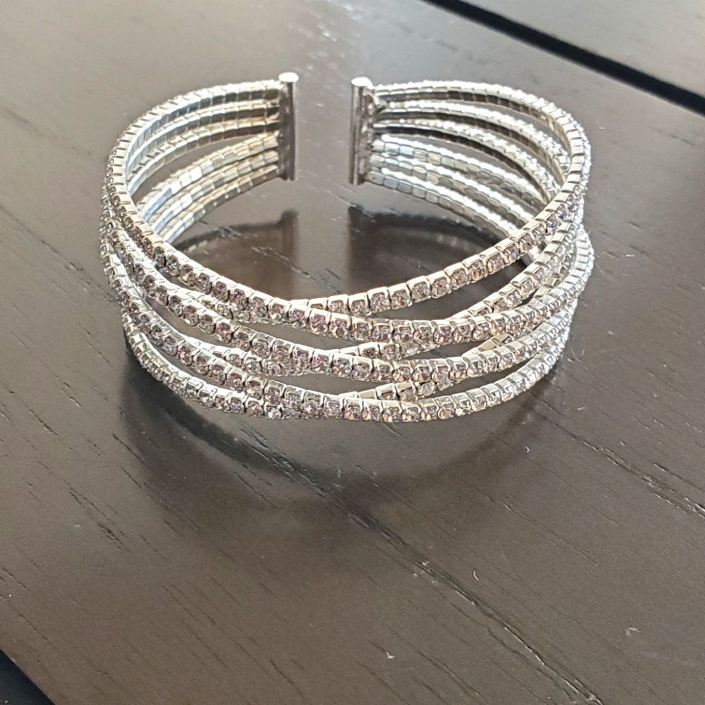 Cuff rhinestone bracelet